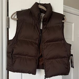 Brown Puffer Vest